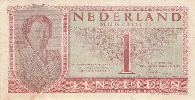 1 Gulden p72 8.8.1949